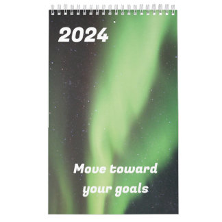 Calendario 2024 Avanzar hacia tus objetivos aurora