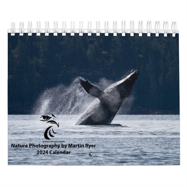 Calendario 2024 con ballenas jorobadas (Tapa)