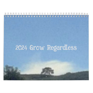 Calendario 2024 crecer sin importar el diseño 