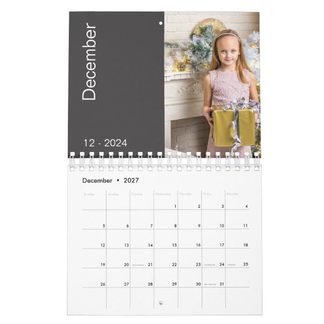 Calendario 2024 de Fotos Modernas y Modernas de Fa (Dec 2027)