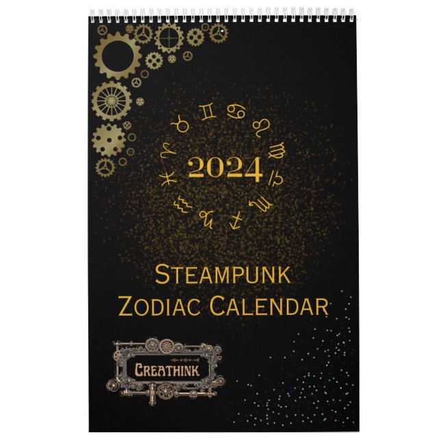 Calendario 2024 de Rótulos Zodiac de astrología St (Tapa)