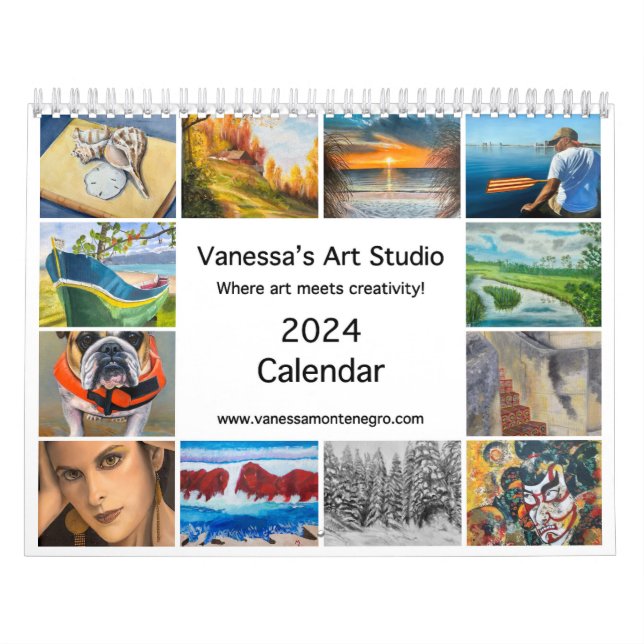 Calendario 2024 Estudio de arte de Vanessa (Tapa)