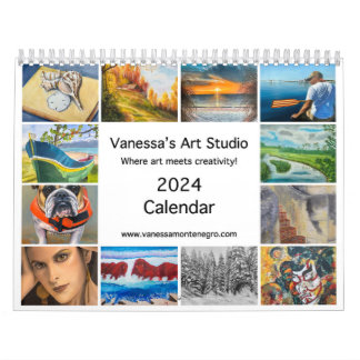 Calendario 2024 Estudio de arte de Vanessa