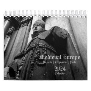 Calendario 2024 Europa medieval Religiosa PEQUEÑA