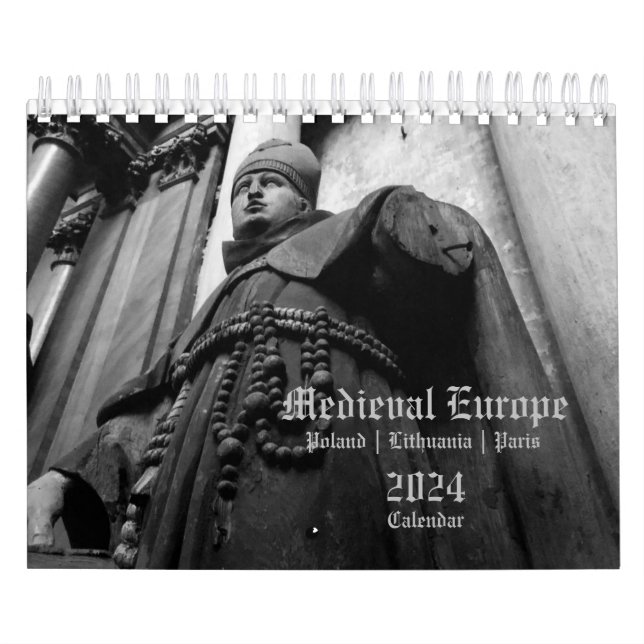 Calendario 2024 Europa medieval Religiosa PEQUEÑA  (Tapa)