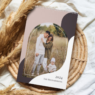 Calendario 2024 Minimal Arch Family Fotos Stylish Template