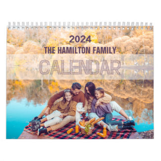 Calendario 2024 Modern Personalizado Family Photo Create Your
