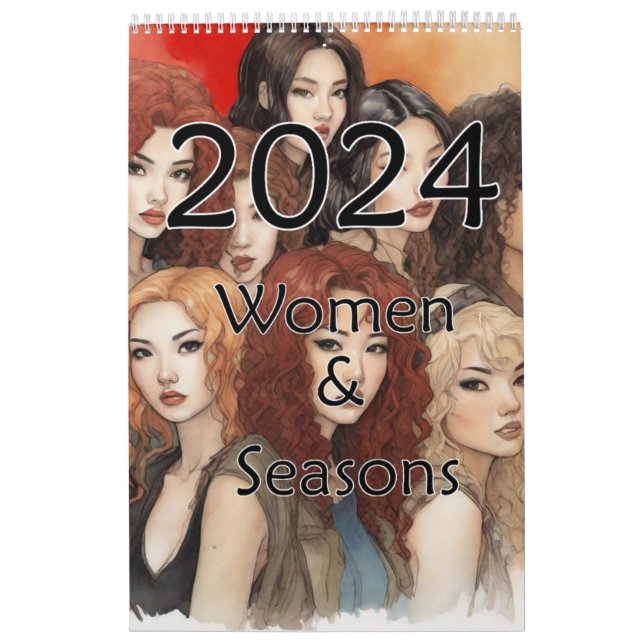 Calendario 2024 Mujeres y Temporadas (Tapa)
