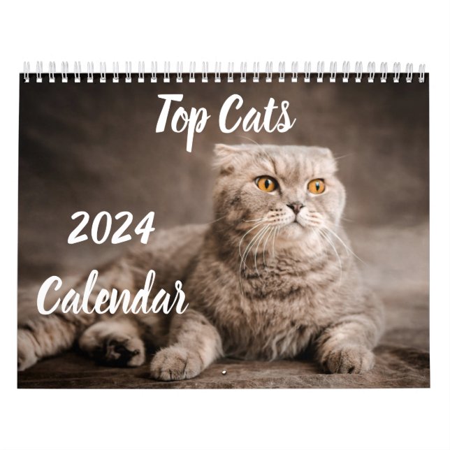 Calendario 2024 Principales Gatos Eventos y Fiesta (Tapa)