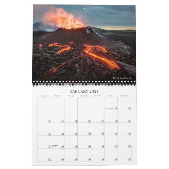 Calendario 2024 sobre hielo e incendio (Jan 2027)