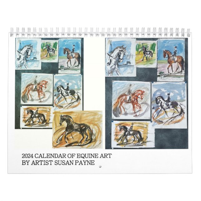 Calendario 2024 - Susan Payne Equine Art (Tapa)
