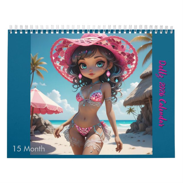 Calendario 2025/26 Dollz 15 meses  (Tapa)