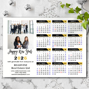 Calendario 2025 Black Gold Business 2 Photo Magnet