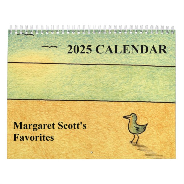 Calendario 2025 con arte original. (Tapa)