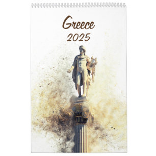 Calendario 2025 con fotos de Grecia