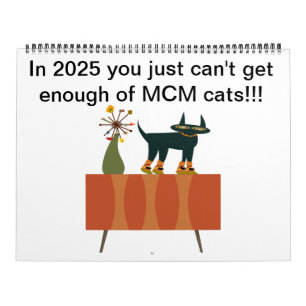 Calendario 2025 con gatos MCM