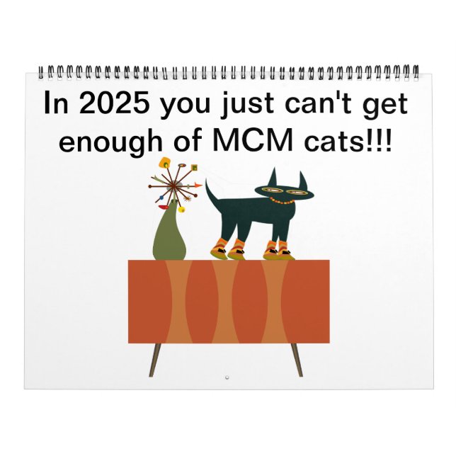 Calendario 2025 con gatos MCM (Tapa)