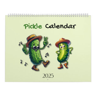 Calendario 2025 con Personajes de Pepino Temáticos