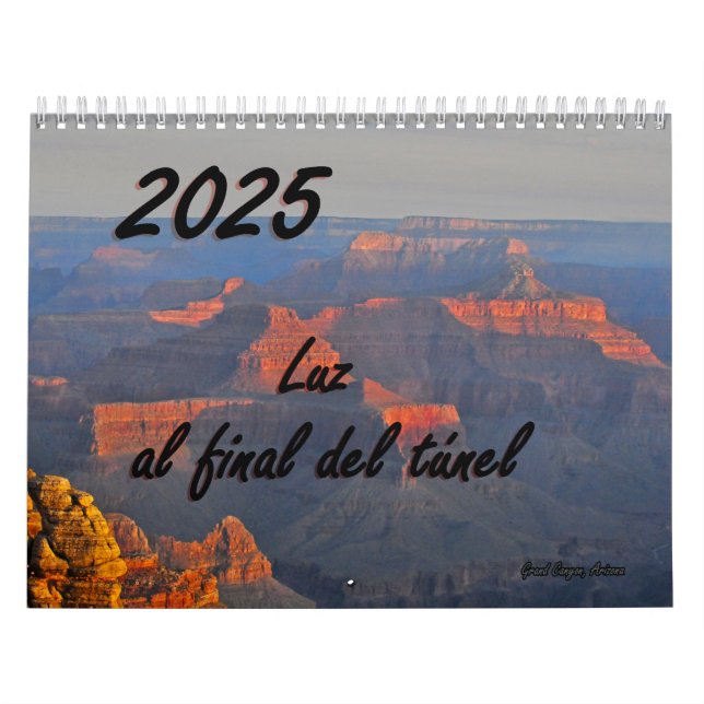 Calendario 2025 con versiones bíblicas españolas (Tapa)