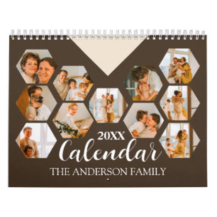 Calendario 2025 Crea tu propia foto moderna de familia de Per