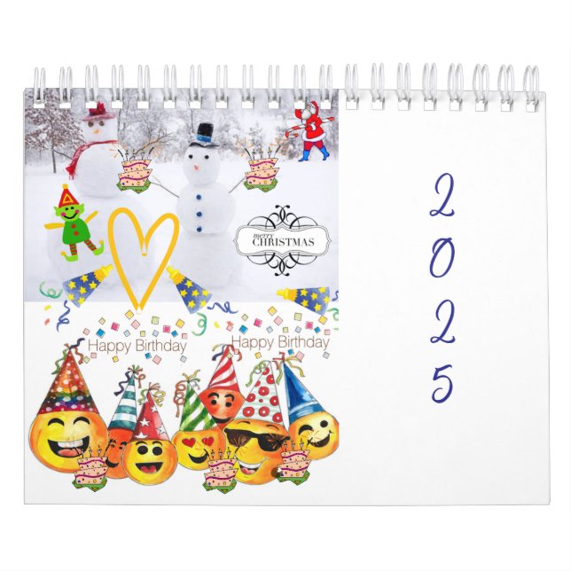 Calendario 2025 Feliz cumpleaños (Tapa)