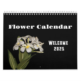 Calendario 2025 flor y noche