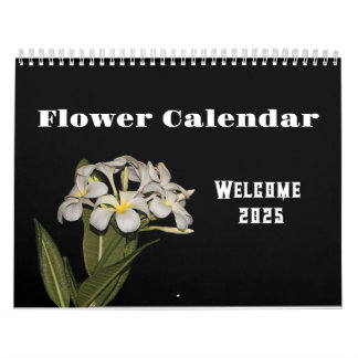 Calendario 2025 flor y noche