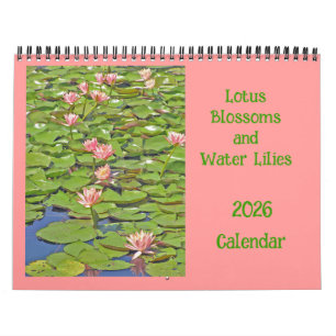 CALENDARIO 2025, "LOTUS BLOSSOMS & Water Lilies