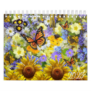 Calendario 2025 Mariposa de girasol