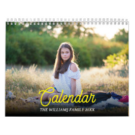 Calendario 2025 Modern Create Your Own Personalizado Family P