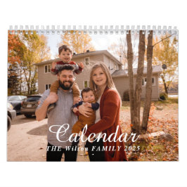 Calendario 2025 Modern Create Your Own Personalizado Family P
