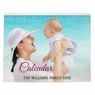 Calendario 2025 Modern Create Your Own Personalizado Family P