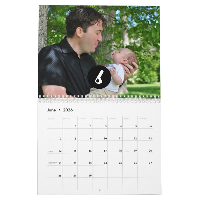 Calendario 2025 Modern Create Your Own Personalizado Family P (Jun 2026)