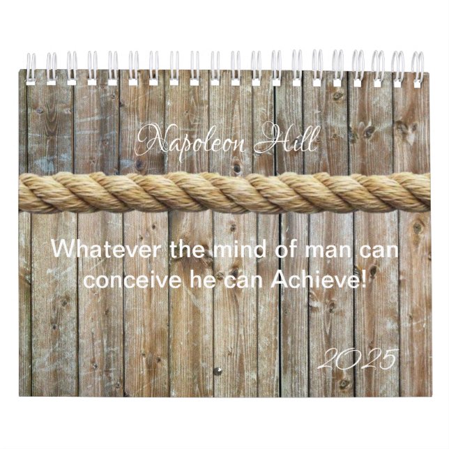 Calendario 2025 Napoleón Hill, lo que sea que el hombre pueda (Tapa)