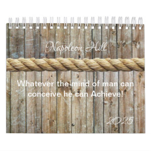 Calendario 2025 Napoleón Hill, lo que sea que el hombre pueda