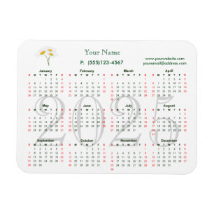 Calendario 2025 para imán comercial