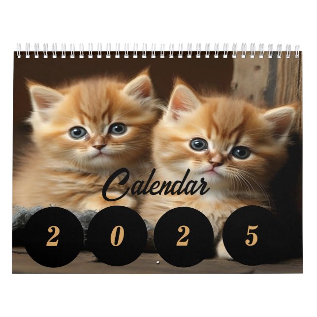 Calendario 2025 Para Los Amantes Del Gato - Año De (Tapa)