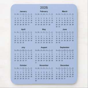 Calendario 2025 simple pero elegante   Alfombrilla