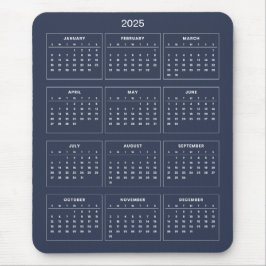 Calendario 2025 simple pero elegante | Alfombrilla