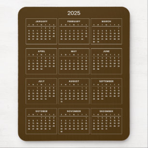 Calendario 2025 simple pero elegante   Alfombrilla