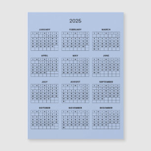 Calendario 2025 simple pero elegante   Tarjeta mag