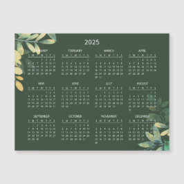 Calendario 2025 simple pero elegante | Tarjeta mag