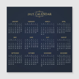 Calendario 2025 simple pero elegante | Tarjeta mag
