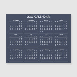 Calendario 2025 simple pero elegante | Tarjeta mag