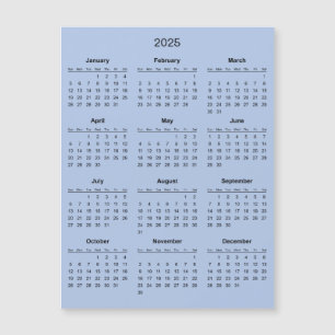 Calendario 2025 simple pero elegante   Tarjeta mag