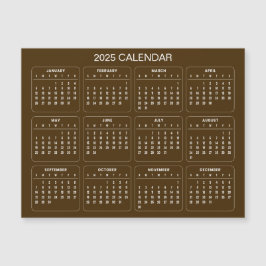 Calendario 2025 simple pero elegante | Tarjeta mag
