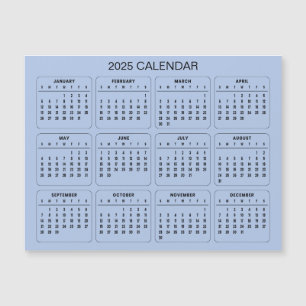 Calendario 2025 simple pero elegante   Tarjeta mag