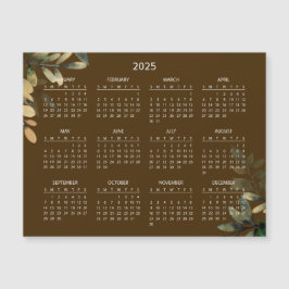 Calendario 2025 simple pero elegante | Tarjeta mag