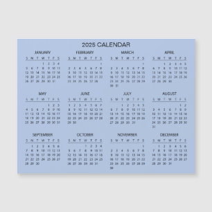 Calendario 2025 simple pero elegante   Tarjeta mag