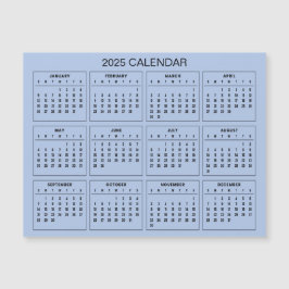 Calendario 2025 simple pero elegante | Tarjeta mag